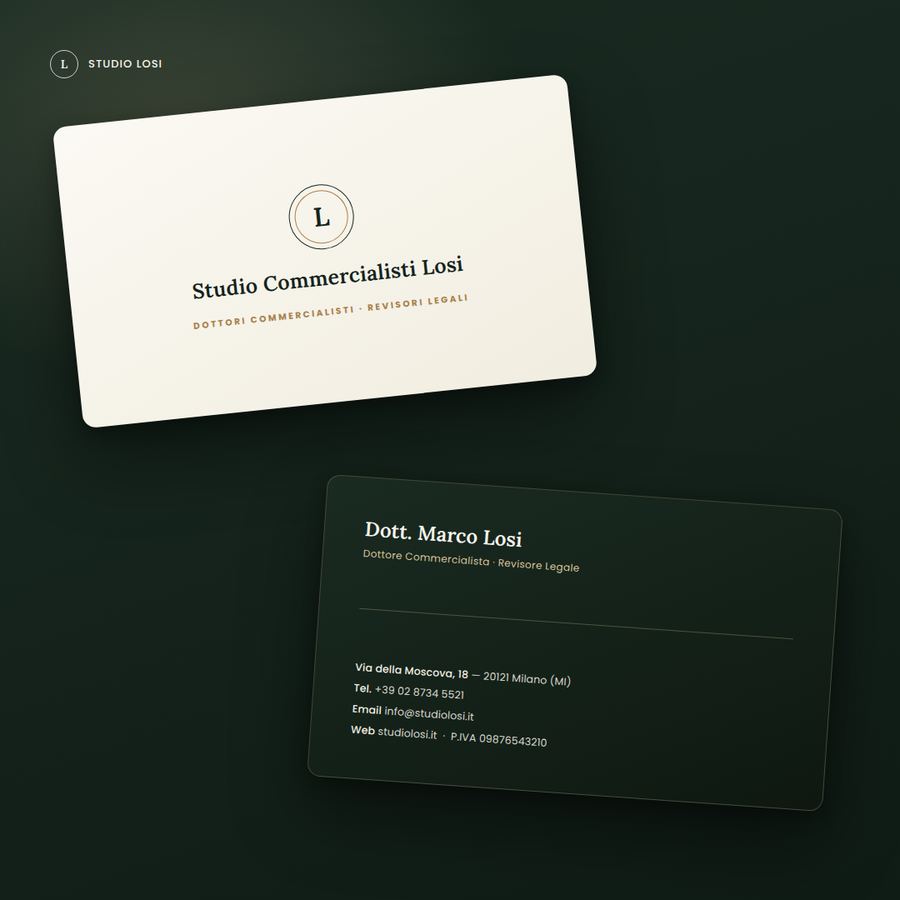 Case study biglietto da visita